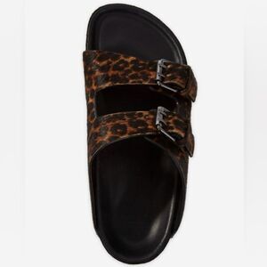 KOOPLES Leopard Print Women's Sandals Size 38